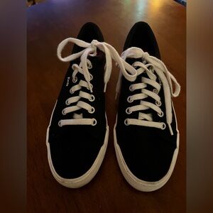Keds Classic Black Sneakers with White Accents Women’s Size 6.5